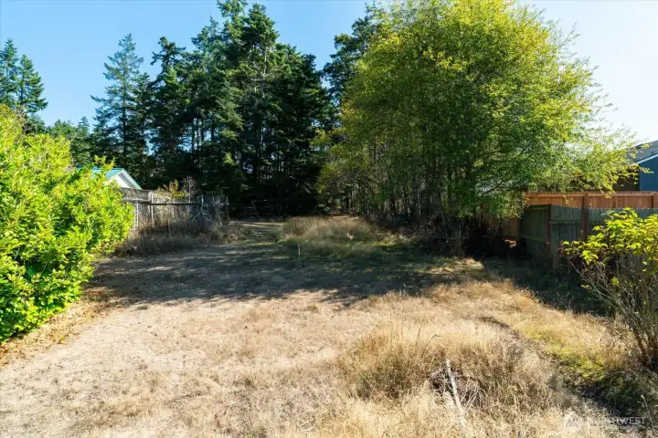 West side of property