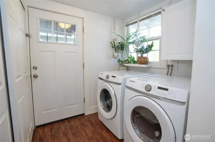 Utility room and backdoor