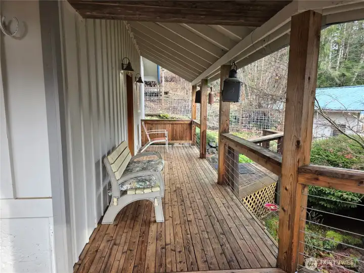 front porch wraps around home and ADU