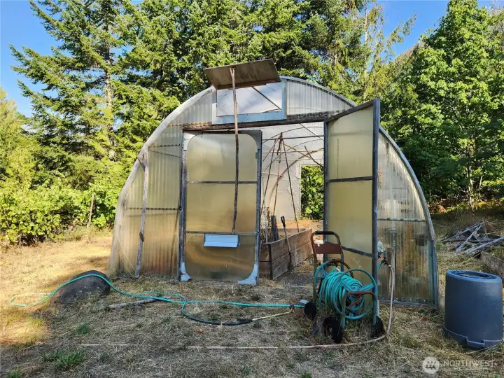 greenhouse near one of the small vineyards