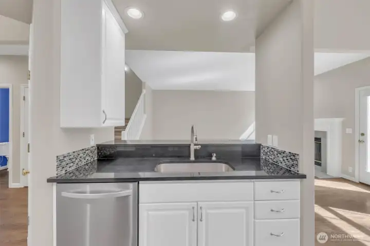 Open for easy entertaining with guests