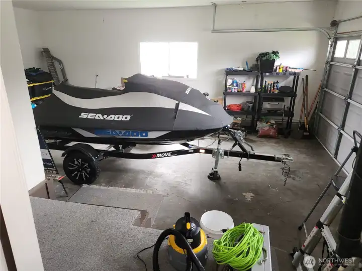 Garage view from kitchen