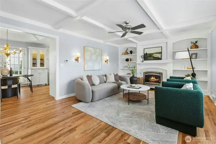 Beautiful details frame every room. Gas fireplace.
