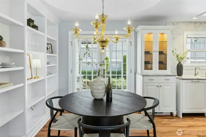 Excellent storage and built-ins provide charm and functionallity.