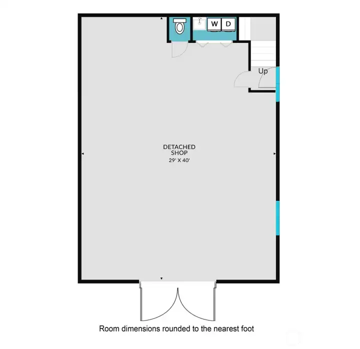 Detached shop/garage.