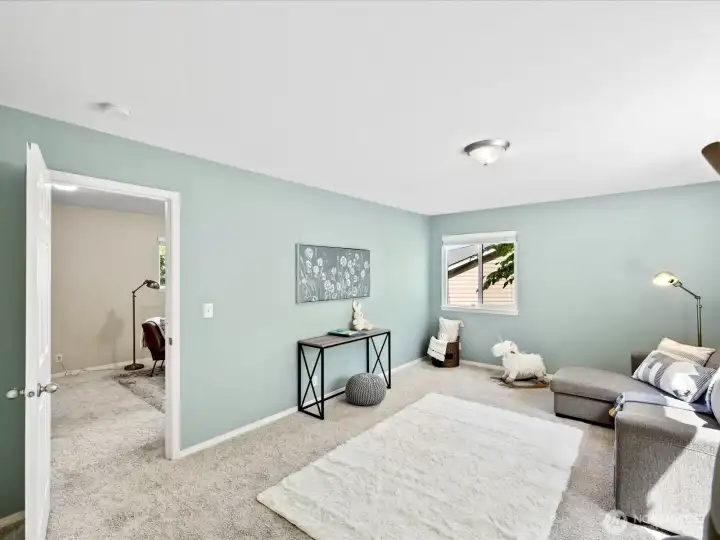 Adjacent bonus room is perfect for bedroom, office, media room, home gym, home school, or general recreation space!