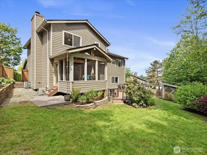 View of backyard.
