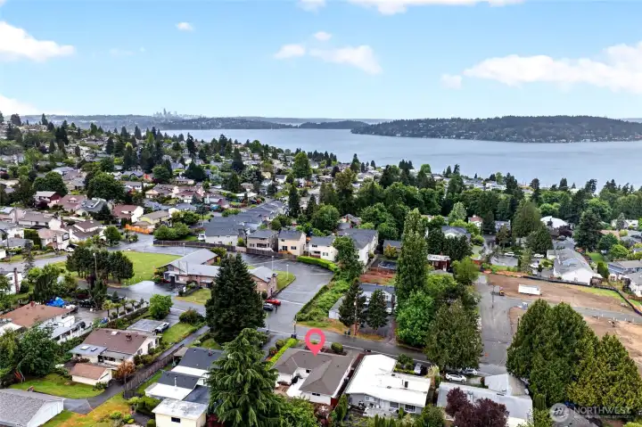 Nearby Gene Coulon Memorial Beach Park offers waterfront walking trails, beaches, picnic areas, playgrounds, and access to Lake Washington recreation just a short drive from home.