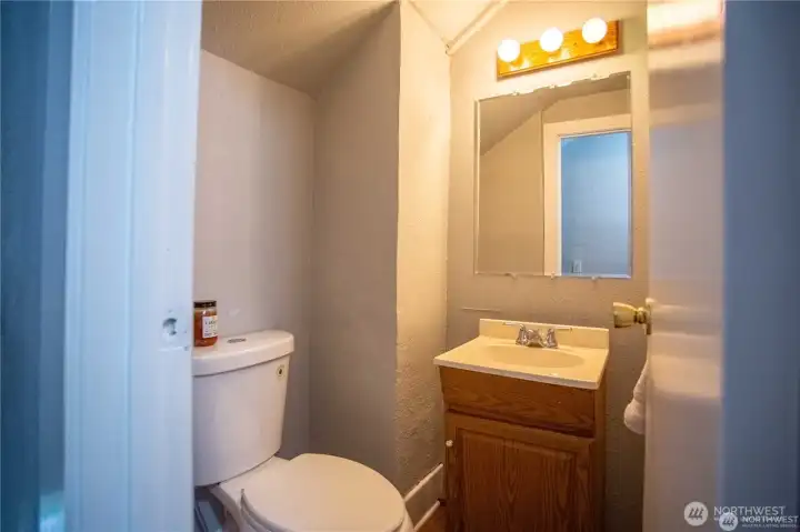 Upstairs half bath