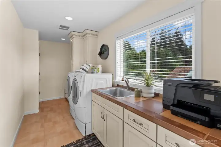Main Level Mudroom and Laundry Room