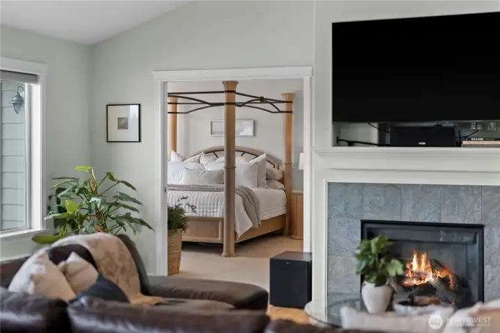 Gas Fireplace in heart of the home