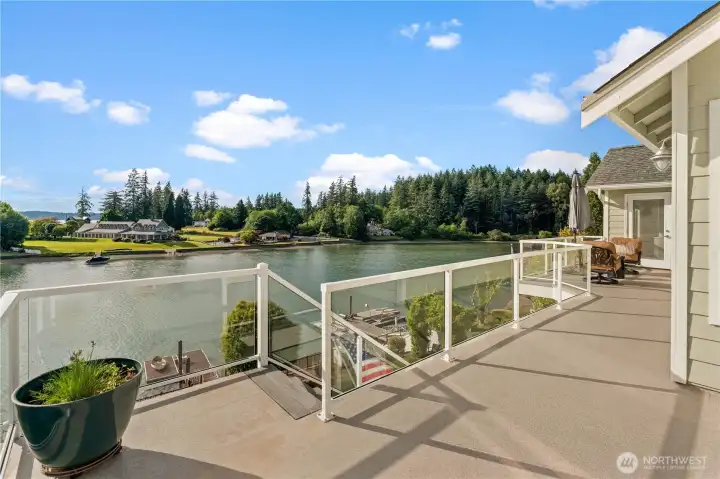 Connected Multi-Level Deck and Balcony