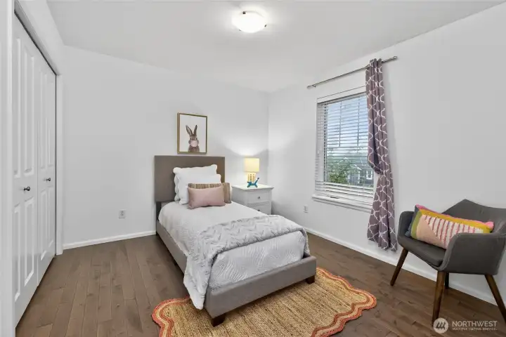 Beautiful 3rd bedroom with great natural light and Olympic Mountain Views!