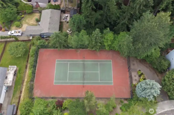 Neighborhood Tennis Court - or, Pickleball - ready for your next game!