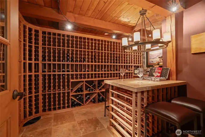 Lower level Wine Room