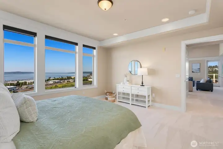 Wake up to views of Puget Sound, the marina, and the Edmonds waterfront.