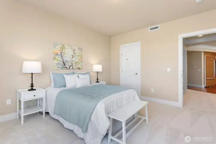 Flexible second bedroom for guests, office, or additional living needs.