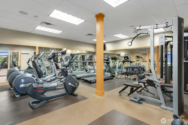 On-site fitness center within the Point Edwards community.