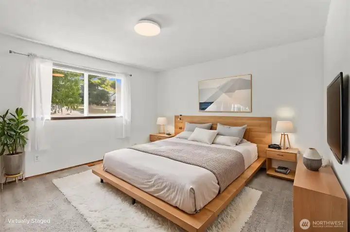 Unit 2: Upper floor, Bedroom #3 (Virtually Staged) Unit 2: Upper floor, Bedroom #3 (Virtually Staged)