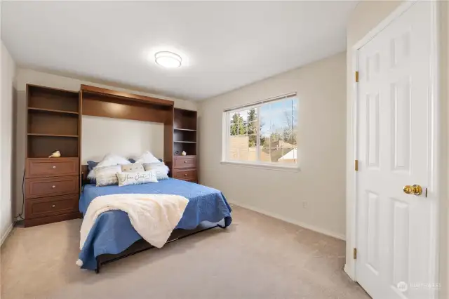 2nd floor Primary Bedroom. Murphy bed system included!