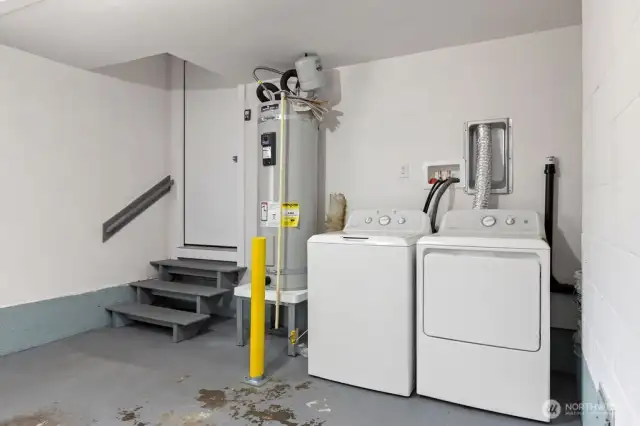 Utility room in garage