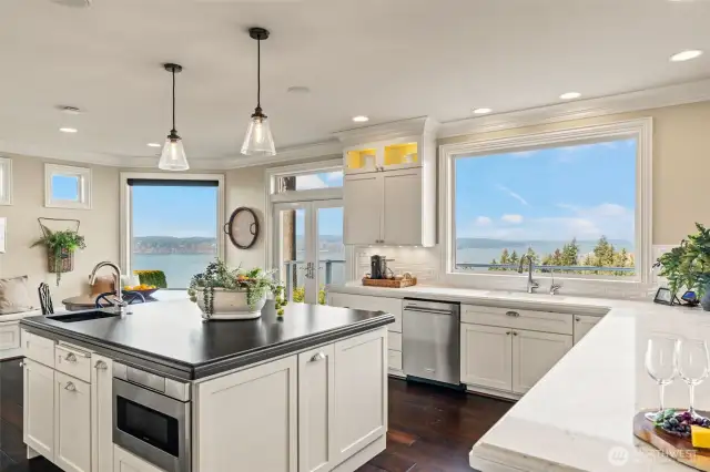 Lots of windows let the views and natural light in.