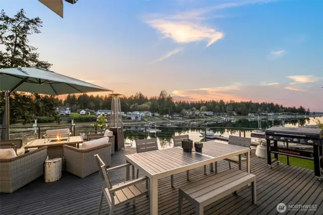 Multiple decks offer options for where to sit and soak it all in