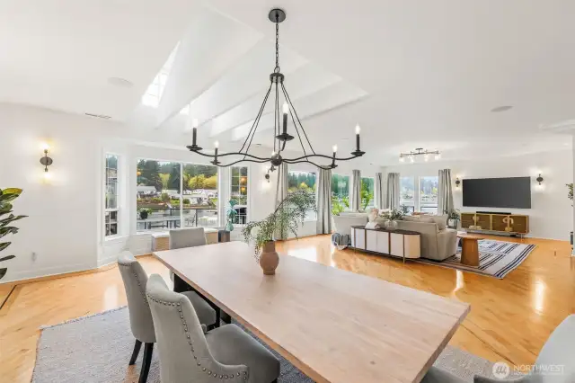 The dining room offers space to host all of the holidays