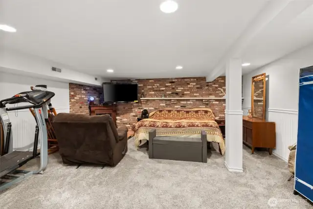 Basement area could be family room, bedroom, or left as Man Cave.