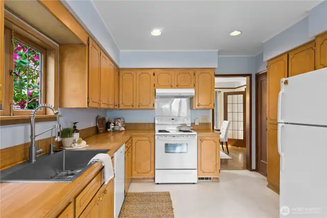 Tons of storage and counter space!