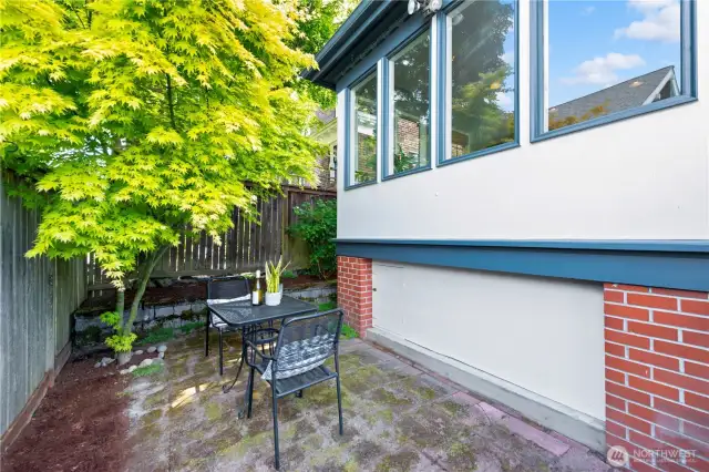 Quaint brick patio to enjoy just in time for summer!