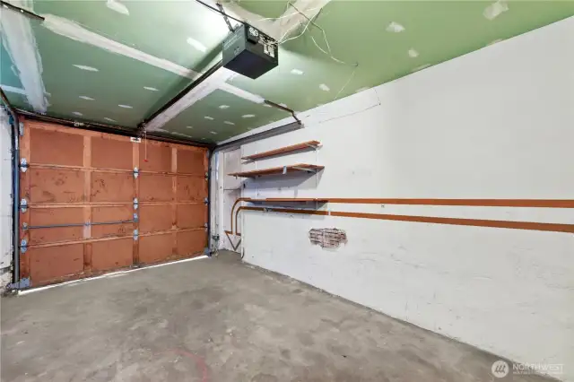 Oversized one car garage that has more storage!