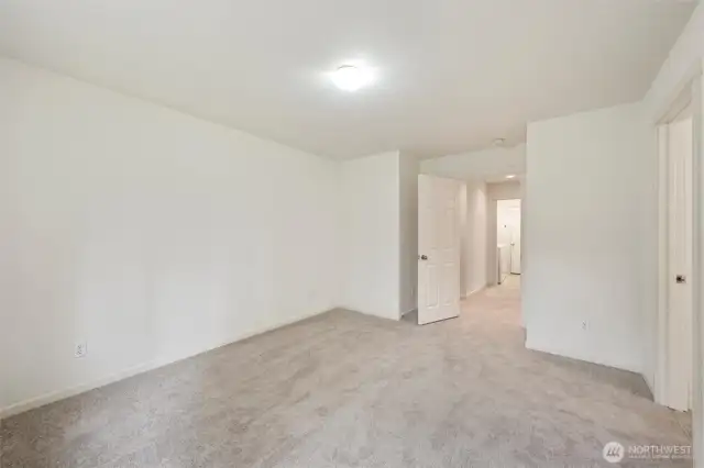 Spacious primary bedroom