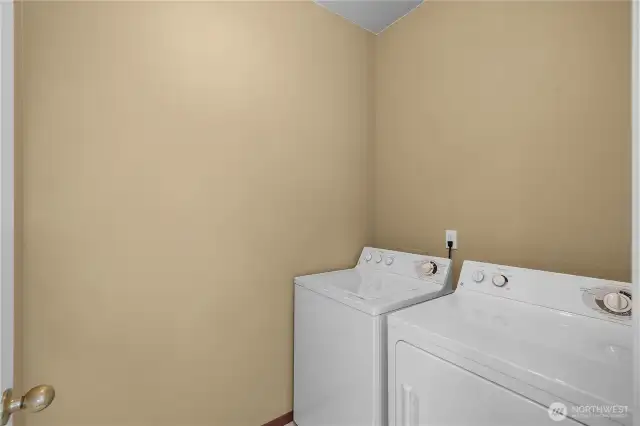 Large laundry room - washer and dryer included in sale.