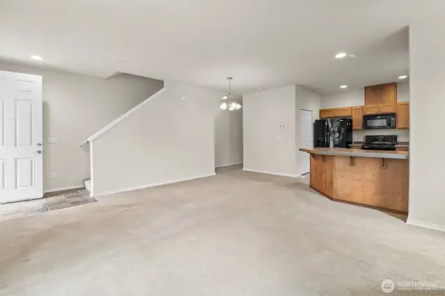 End unit, with only three units in the building.