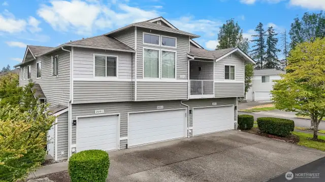 Private two car garage (middle).