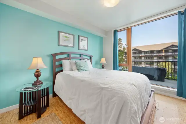 Primary bedroom offers tons of natural light