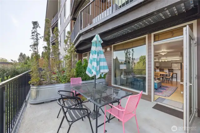 Large patio