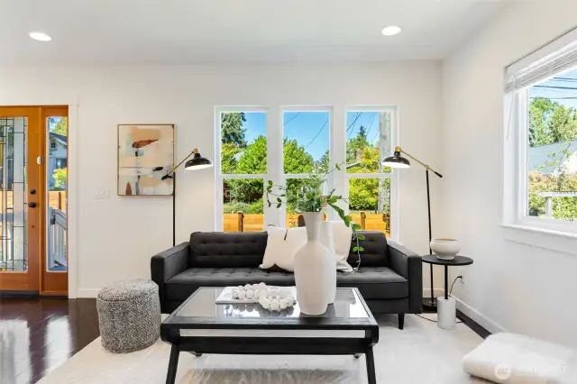 Living room with tons of light