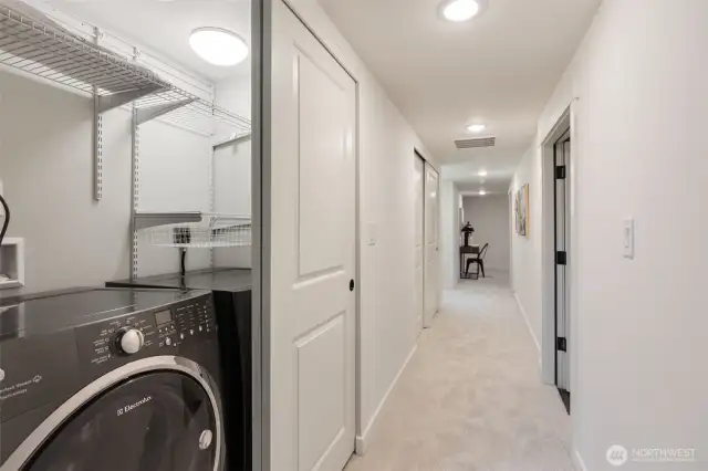 Lower level laundry