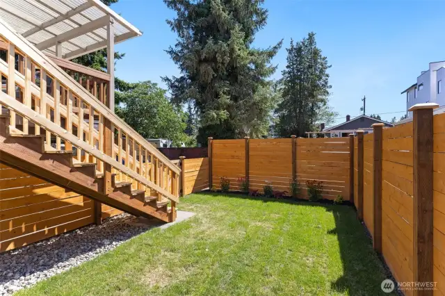 Nice grassy backyard