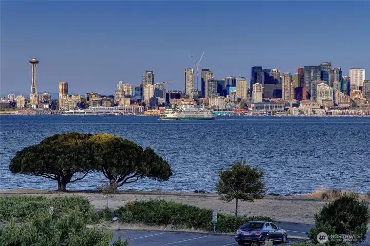 Welcome to 1221 Harbor Ave SW, with a park and boat launch just across the street.
