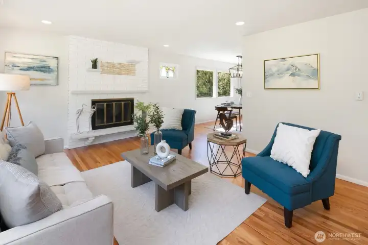 Enter into upstairs living room.