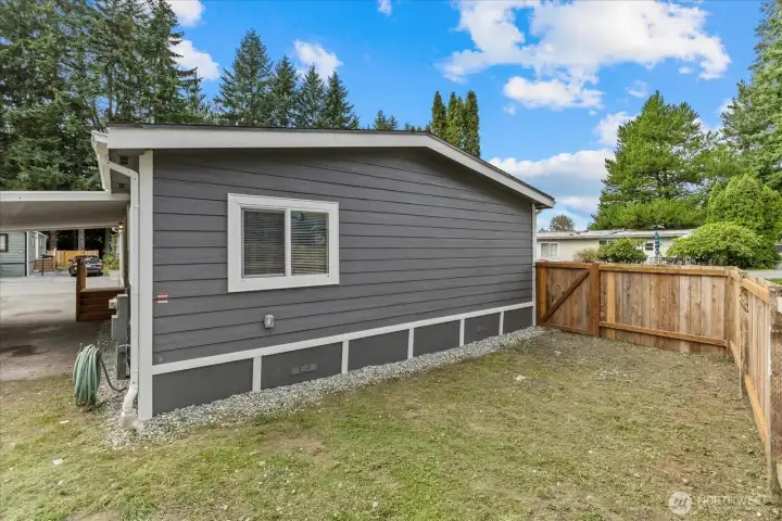 Easy Low Maintenance Yard with Fence!