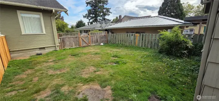 Lots of garden space