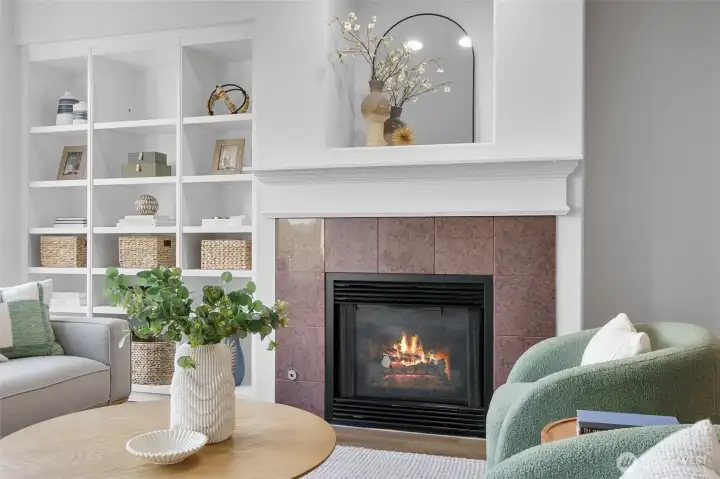 Stay cozy during the cold winter months with the cozy fireplace.  Natural gas is in cluded in the HOA dues.