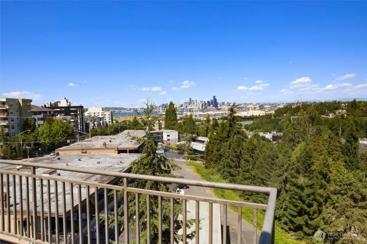 Stunning views day and night from the top-floor community penhouse and fitness center.