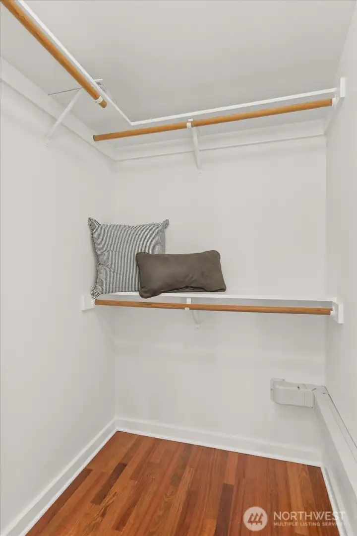Spacious Walk-In Closet.