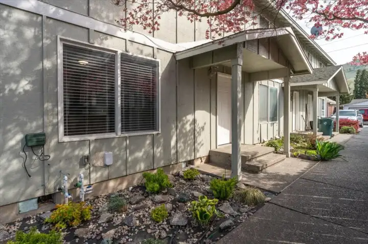 Front door and entryway.