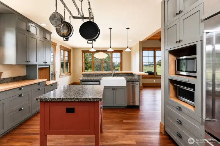Newly refinished countertops and stainless steel appliances